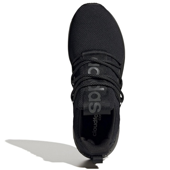 Adidas Lite Racer Adapt 5.0 Triple Black Men's Slip-On Casual Fashion Shoes - Picture 4 of 5